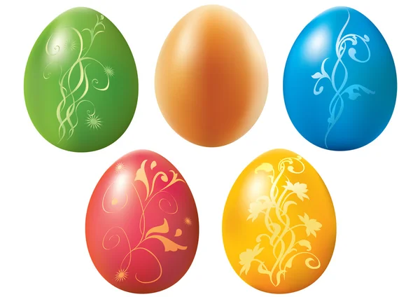Easter egg with ornament. — Stock Vector