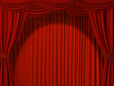 Theatrical curtain clipart