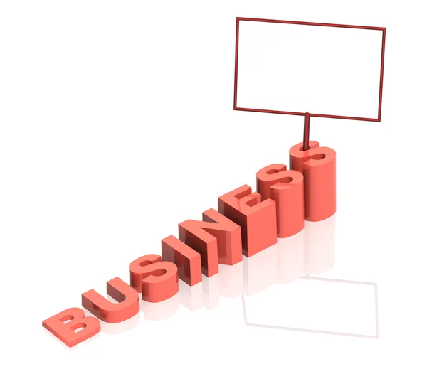 Word business als een ladder — Stockfoto