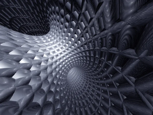 3D abstrakter Tunnel — Stockfoto