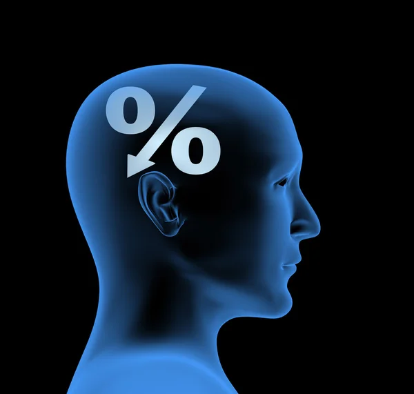Percentagem - um índice de inteligência — Fotografia de Stock