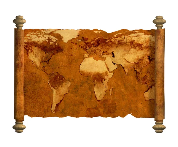 Carte ancienne du monde — Photo