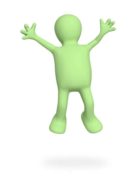 Jumping puppet — Stock Photo, Image