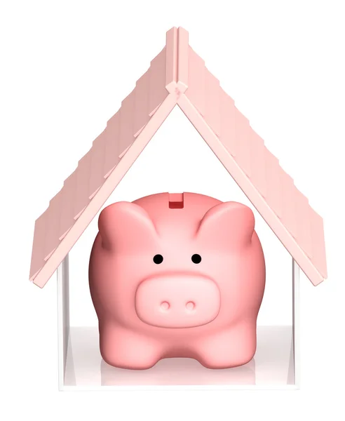 Bir ev satın almak için banka hesabı — Stok fotoğraf
