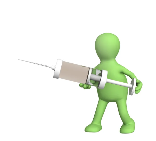 Doctor with a syringe — Stock Photo, Image