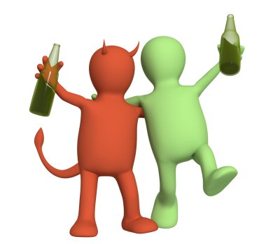 Harm from alcoholism clipart