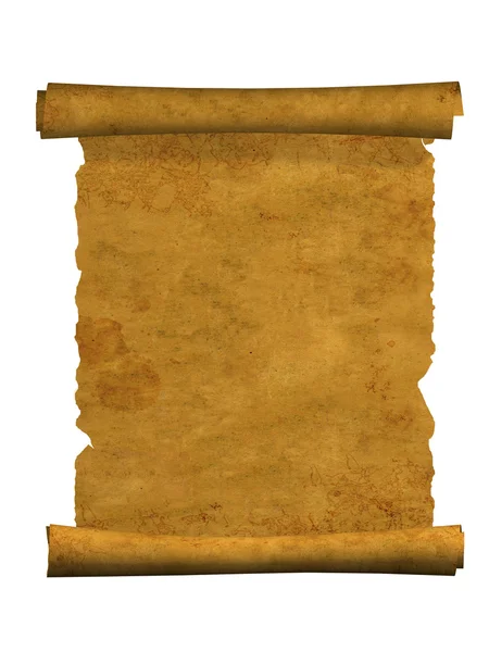 3d прокрутка старого пергаменту — стокове фото