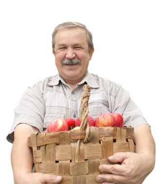 Harvesting a apple clipart