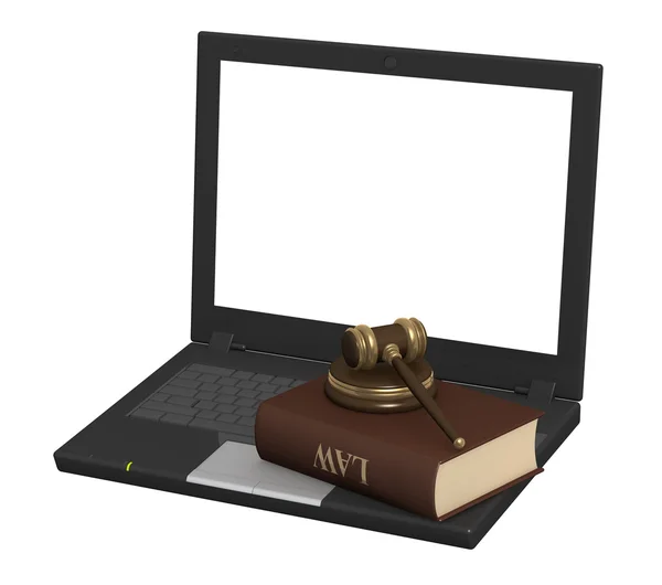Internet and law — Stock Photo, Image