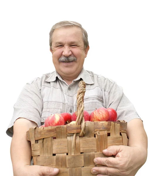 Harvesting a apple — Stock Photo, Image
