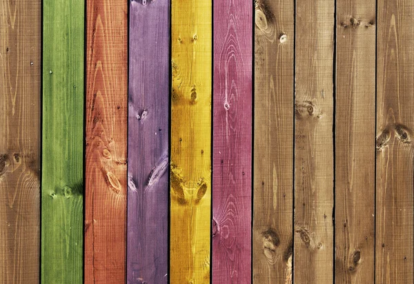Texture - gekleurde houten planken — Stockfoto