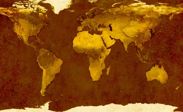 Forntida världskarta — Stockfoto