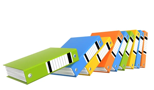 Spadające folderów — Zdjęcie stockowe
