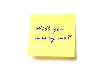 Will you marry me? clipart