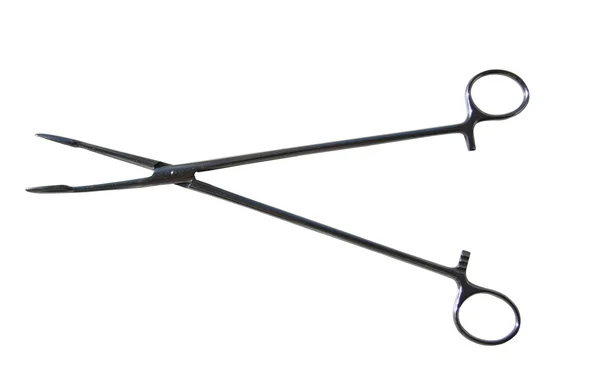 Chirurgische instrument (Tang) geïsoleerd op witte achtergrond — Stockfoto
