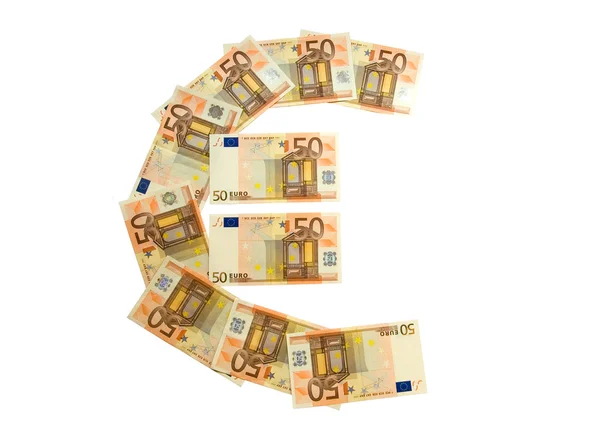 Sinal de moeda euro — Fotografia de Stock
