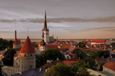 Old town of Tallinn clipart