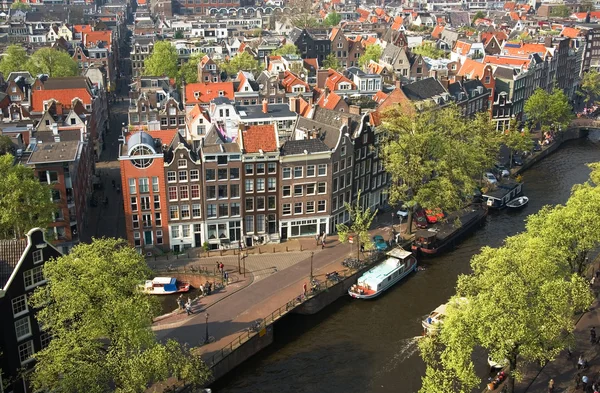 阿姆斯特丹鸟瞰图 — 图库照片