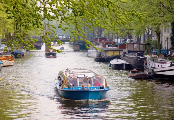 Turistické aktivity v Amsterdamu — Stock fotografie