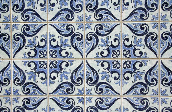 Hagyományos portugál azulejos — Stock Fotó