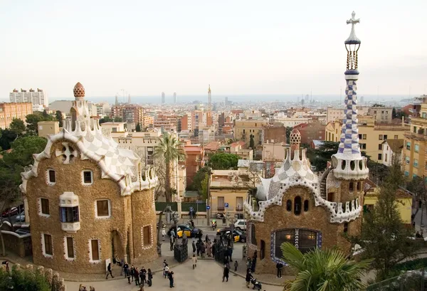 Park Guell w Barcelonie (Hiszpania) — Zdjęcie stockowe
