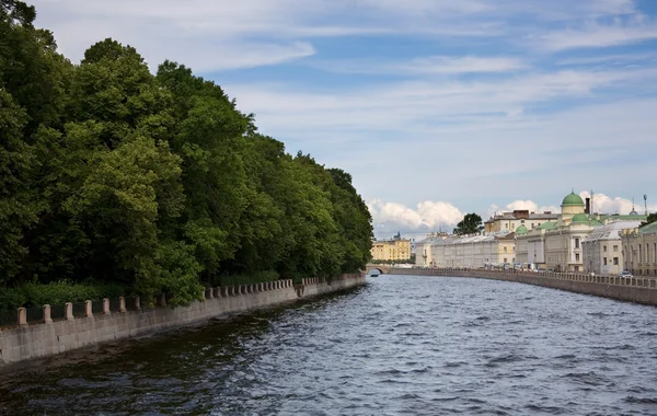 Blick auf den Fluss Fontanka — Stockfoto