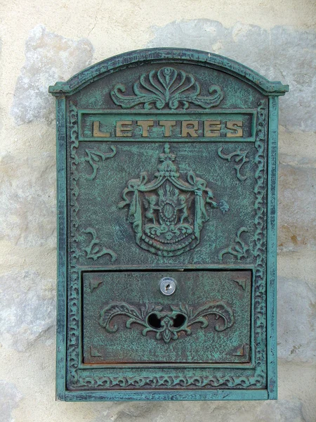 Old-fashioned French mailbox — Stock Photo, Image
