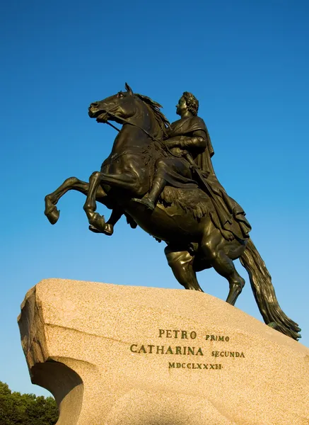 Le monument cavalier en bronze — Photo