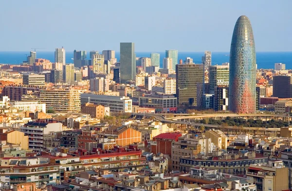Wieża Agbar w Barcelonie Obrazy Stockowe bez tantiem