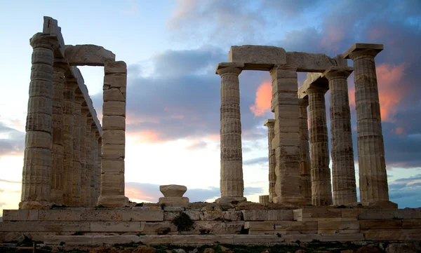 Templo de Poseidon na capa de Sounion — Fotografia de Stock