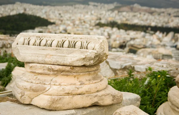 Capitello dell'antica colonna greca — Foto Stock