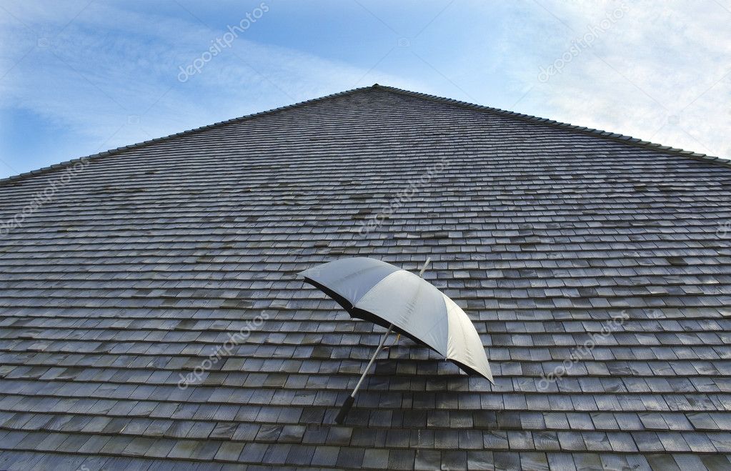 Umbrella and roof. — Stock Photo © Ratikova 1080465