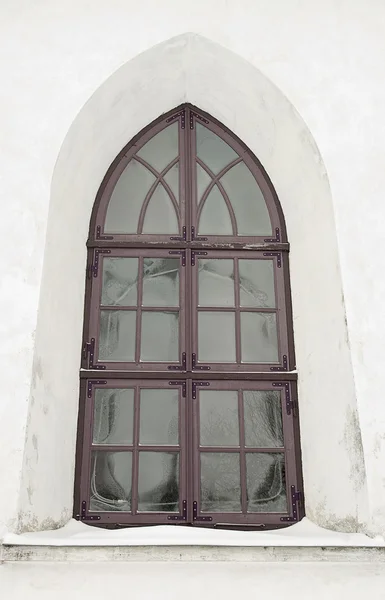 Окно зимой . — стоковое фото