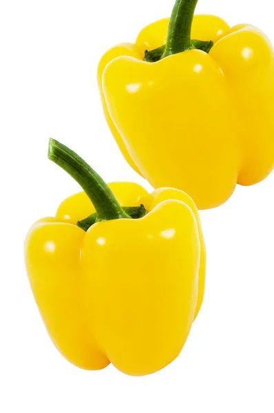 Dos pimientos amarillos . — Foto de Stock