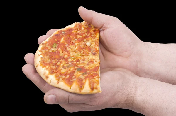 De helft van pizza. — Stockfoto