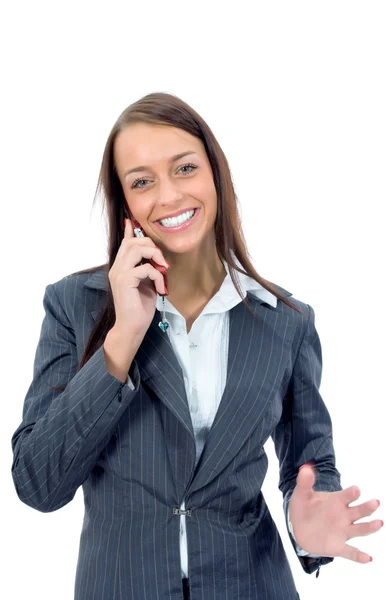 Mujer de negocios llamando — Foto de Stock