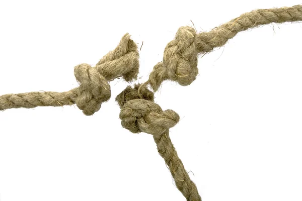 Varianten des Seils mit Knoten — Stockfoto