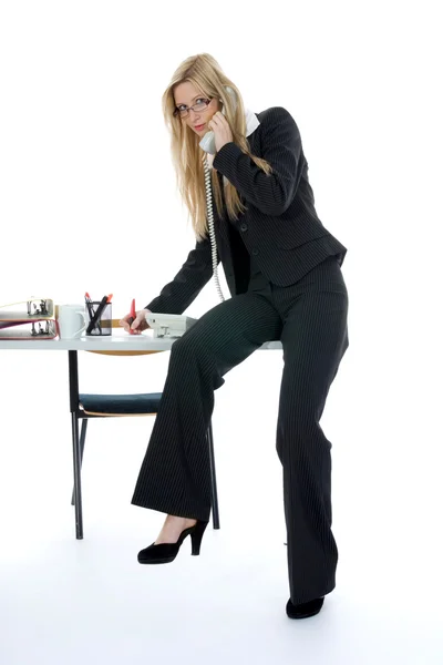 Mujer de negocios trabajando — Foto de Stock