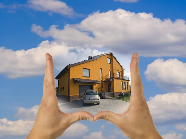 Nieruchomości, real, dom, sprzedaż — Zdjęcie stockowe