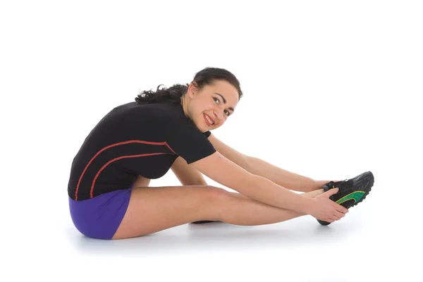 Kvinna praktiserande fitness — Stockfoto