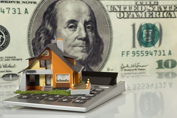 Real Estate concept on big dollar — Stock Photo, Image