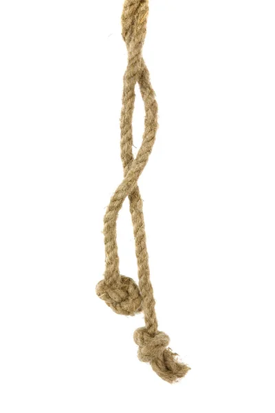 Variantes de la cuerda con nodo en blanco —  Fotos de Stock