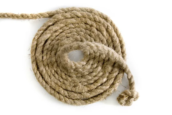 Varianti della corda con nodo su bianco — Foto Stock