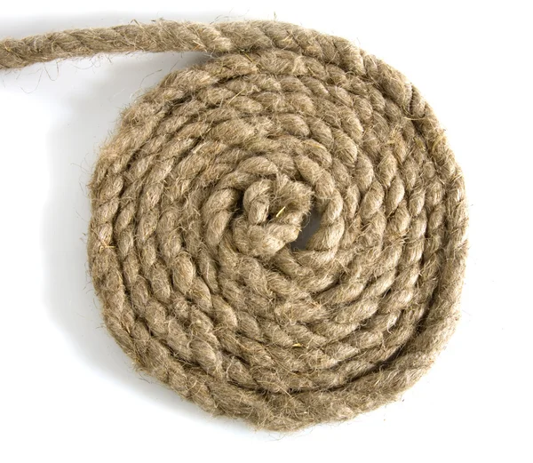 Varianti della corda con nodo su bianco — Foto Stock