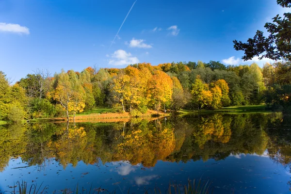 Jesień krajobraz jeziora — Zdjęcie stockowe