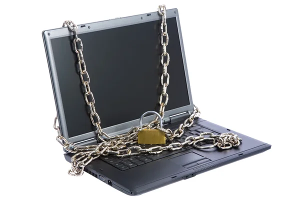 Laptop tangentbord säkrade — Stockfoto