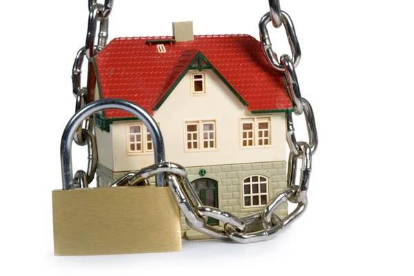 House locked with padlock — Stock Photo, Image