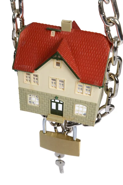 House locked with padlock — Stock Photo, Image