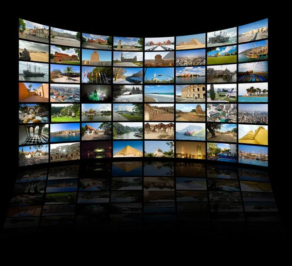 Televizyon ve internet teknoloji — Stok fotoğraf