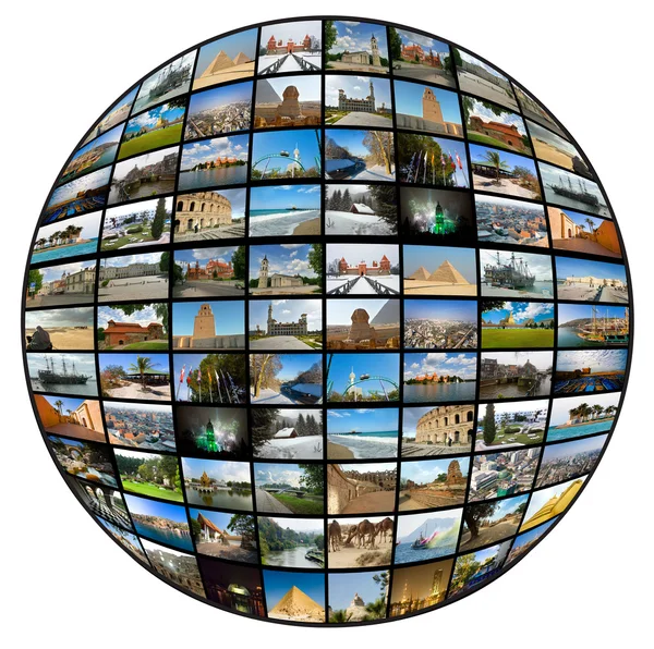 Televisão e tecnologia da Internet — Fotografia de Stock